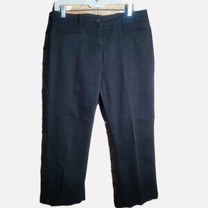 Jones New York Sport Stretch Crop/Ankle Pants - Black Size 10